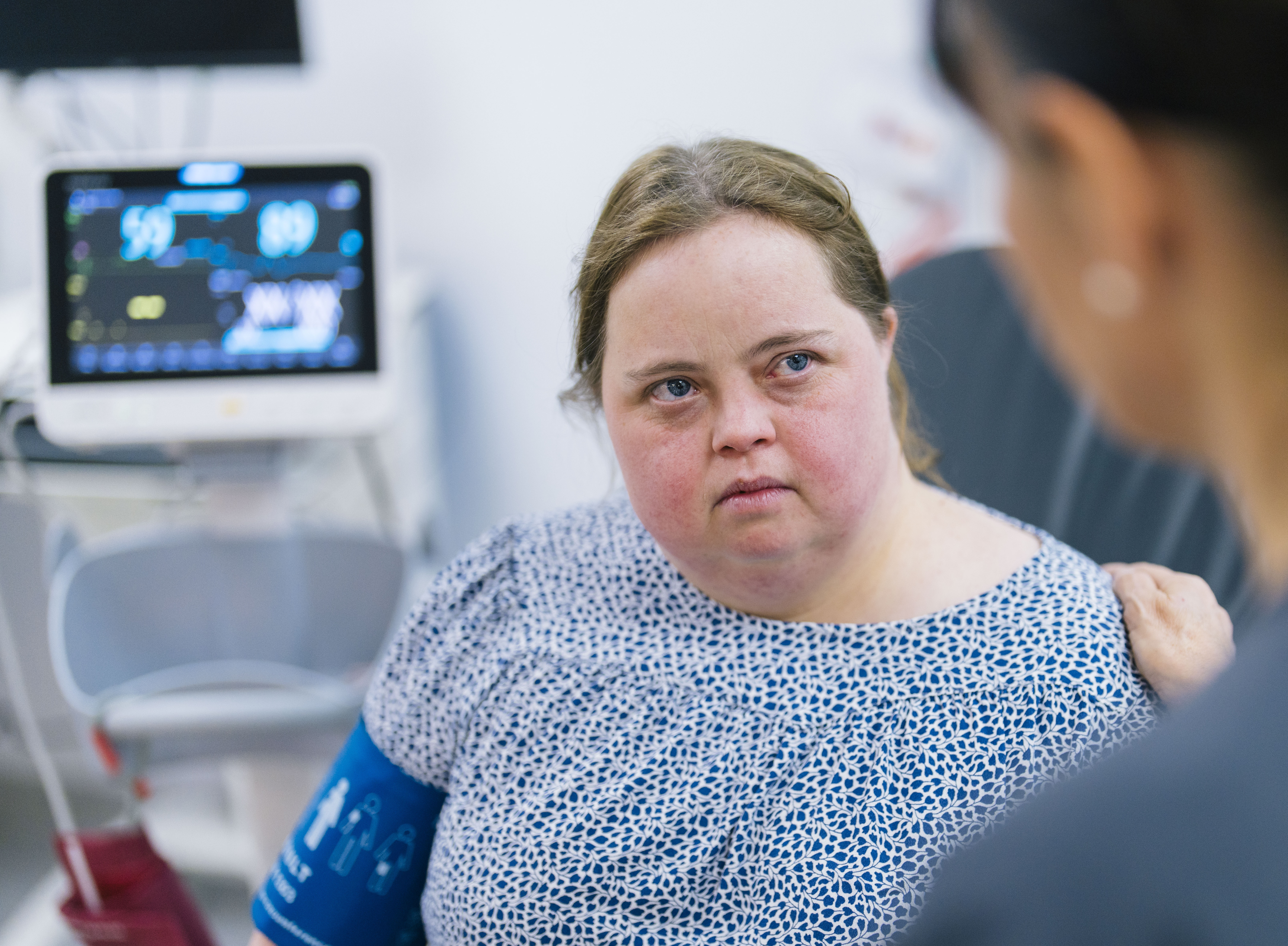 Person in hospital setting