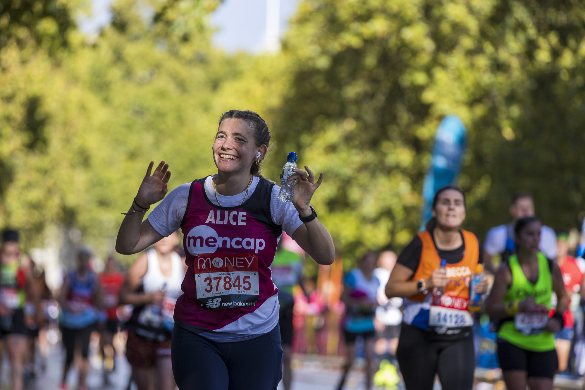 Smiling Mencap runner